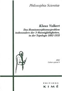 PHILOSOPHIA SCIENTIAE CAHIER SPECIAL 4 2002