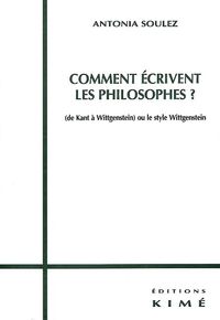 COMMENT ECRIVENT LES PHILOSOPHES ?