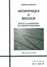 Metaphysique et Biologie