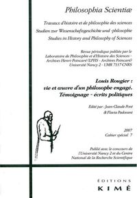 PHILOSOPHIA SCIENTIAE CAHIER SPECIAL 7 2007