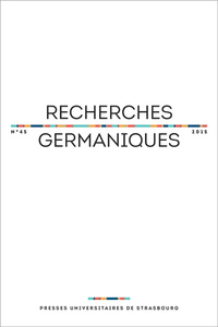 RECHERCHES GERMANIQUES, N  45/2015. VARIA