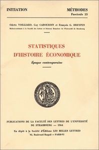 STATISTIQUES D'HISTOIRE ECONOMIQUE. EPOQUE CONTEMPORAINE