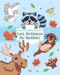 COLORIAGES PIXELS. LES ANIMAUX DU QUEBEC