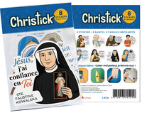 8 Stickers de Saints avec citations