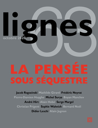 REVUE LIGNES N 63 - LA PENSEE SOUS SEQUESTRE