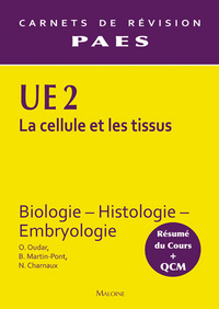 UE2 BIOLOGIE HISTO EMBRYOLOGIE PACES