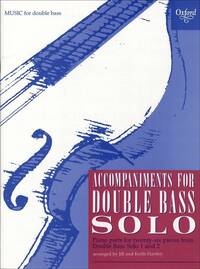 ACCOMPANIMENTS FOR DOUBLE BASS SOLO CONTREBASSE
