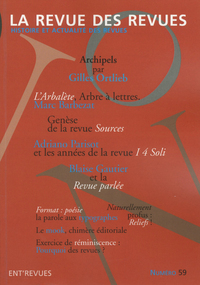 LA REVUE DES REVUES - NUMERO 59 - VOL59