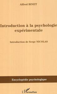 Introduction à la psychologie expérimentale
