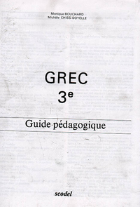 Grec, Scodel 3e, Livre du professeur