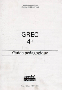 Grec, Scodel 4e, Livre du professeur