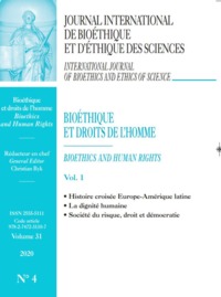 BIOETHIQUE ET DROITS DE L'HOMME-VOL1-HISTOIRE CROISEE EAL...JIB VOL 31 N°4-2020