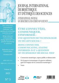 Être connecté(e), communiquer, s'informer, une question de technologie ou de lien social ?