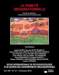 RIP N51 VOL XIX LA FIABILITE ORGANISATIONNELLE