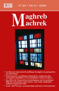 Maghreb Machrek n°263 Vol. 61 4/2025