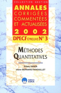 DPECF N 3 METHODES QUANTITATIVES ANNALES CORRIGEES 2002