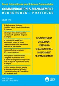 DEVELOPPEMENT CHANGEMENT PERSONNEL-ORGA.MANAGetCOMMUNICATION-CM 1-2019