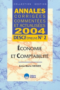 ECONOMIE ET COMPTABILITE DESCF N.2 2004