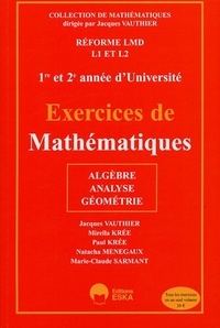 EXERCICES DE MATH. 1ER ET 2E ANNEE D'UNIV