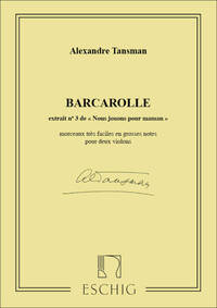 BARCAROLLE 2 VIOLONS VIOLON
