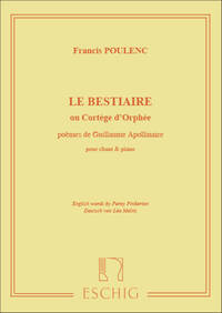 LE BESTIAIRE OU CORTEGE D'ORPHEE