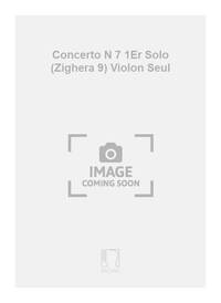 CONCERTO N 7 1ER SOLO (ZIGHERA 9) VIOLON SEUL VIOLON