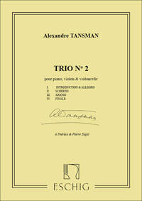 TRIO N. 2 , POUR PIANO VIOLON ET VIOLONCELLE  MUSIQUE D'ENSEMBLE