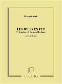 JOUES EN FEU CHANT-PIANO (3 POEMES DE RADIGUET  CHANT