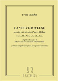 VEUVE JOYEUSE (VEDOVA ALLEGRA) VALSES PIANO PIANO