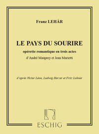 PAYS DU SOURIRE LIVRET OPERA