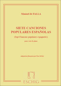 SIETE CANCIONES POPULARES ESPANOLAS CHANT