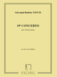 CONCERTO N 19 1ER SOLO (ZIGHERA 13) VIOLON-PIANO VIOLON