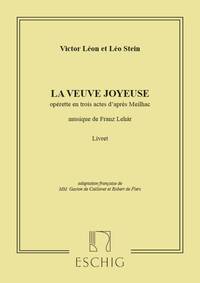 VEUVE JOYEUSE (VEDOVA ALLEGRA) LIVRET (FR) OPERA