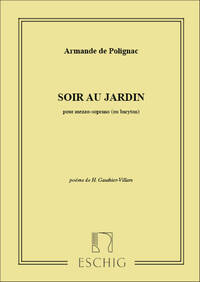SOIR AU JARDIN CHANT-PIANO CHANT
