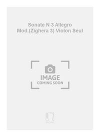 SONATE N 3 ALLEGRO MOD.(ZIGHERA 3) VIOLON SEUL VIOLON