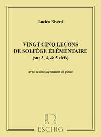 25 LECONS SOLFEGE AVEC PIANO  FORMATION MUSICALE
