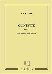 QUINTETTE OP 77 PIANO ET QUATUOR A CORDES  MUSIQUE D'ENSEMBLE