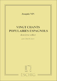 20 CHANTS POPULAIRES ESP. VOL 2 CHANT-PIANO  CHANT