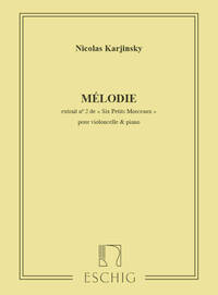6 PETITS MORCEAUX N 2 MELODIE VLC-PIANO (1 RE VIOLONCELLE
