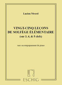 25 LECONS SOLFEGE SANS PIANO (3-4-5 CLES  FORMATION MUSICALE