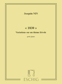 VARIATIONS THEME FRIVOLE PIANO  PIANO
