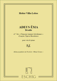 CHANSONS TYPIQUES BRESILIENNE N 7 (ADEUS MA) CHANT