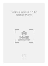 POEMES INTIMES N 1 EN ISLANDE PIANO PIANO