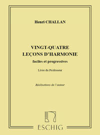 24 LECONS D'HARMONIE PROFESSEUR FORMATION MUSICALE