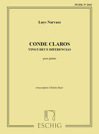 CONDE CLAROS (PUJOL 1042) GUITARE GUITARE