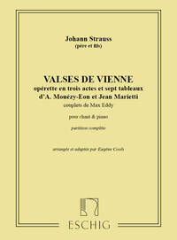 VALSES DE VIENNE CHT-PIANO CHANT