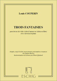 3 FANTAISIES VIOLON