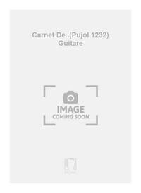 CARNET DE..(PUJOL 1232) GUITARE