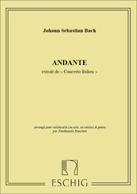 ANDANTE-CONC ITALIEN VLC-PIANO  VIOLONCELLE