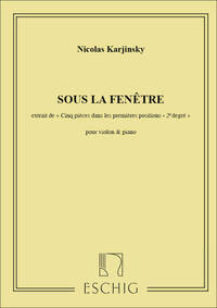 5 PIEC. N 2 SOUS LA FENETRE VIOLON-PIANO VIOLON